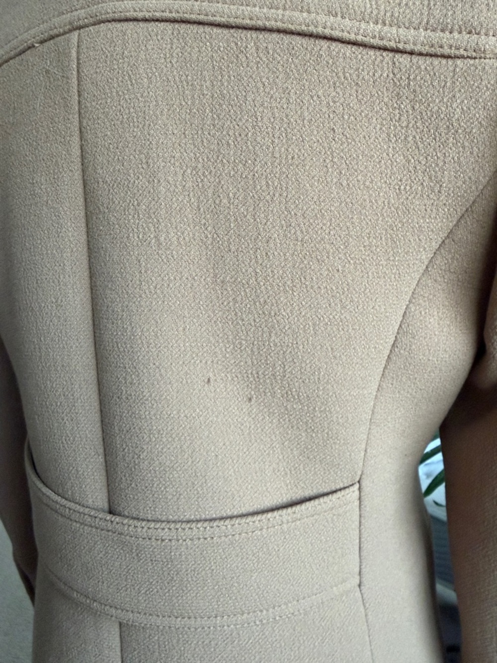 Tailored Camel Single-Breasted Trench Coat - Picture 7 of 13